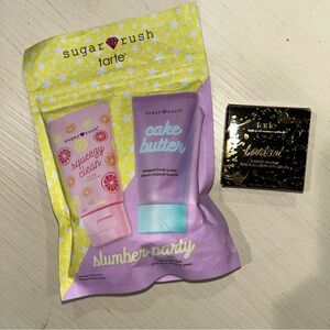 New-Tarte Sugar Rush Slumber Party & Tarte Sinful metallic eyeshadow